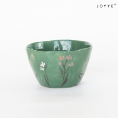The Green Tone Hand-painted Design Dinnerware Collection