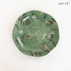 The Green Tone Hand-painted Design Dinnerware Collection