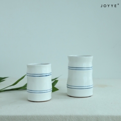 Elegant Retro Bamboo-Like Ceramic Vase by Joyye