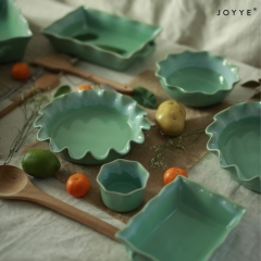 The Mint Green Lotus-Leaves Shaped Cookware Collection by Joyye