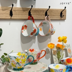 Spring Garden Hand-painted Flowers Mug Collection