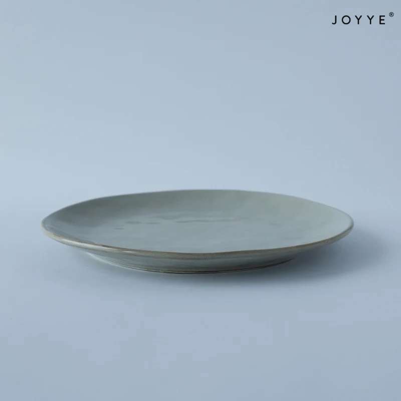 Beige-gray reactive glaze Dinner Plate Set