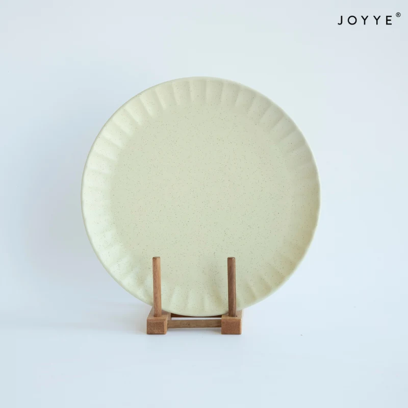 Debossed Matte Speckle Glaze Ceramics Plates