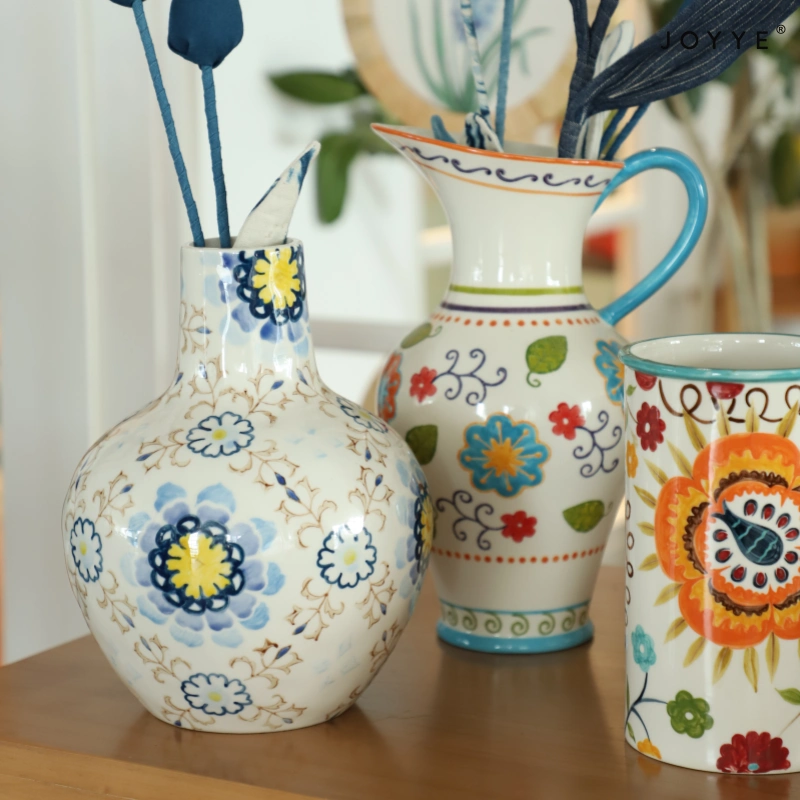 Ethnic-inspired Ceramic Vase