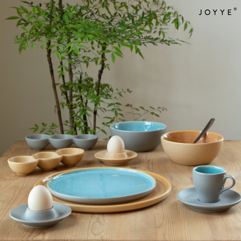 Blue and Brown Sugar Tone Tableware Collection