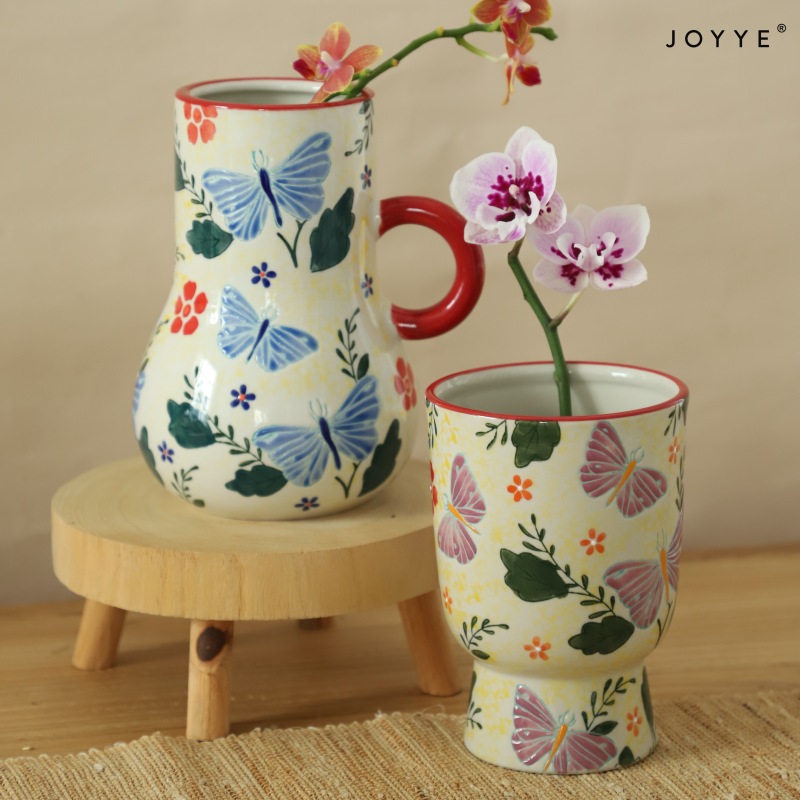Spring Blooming Beauty Ceramic Vases